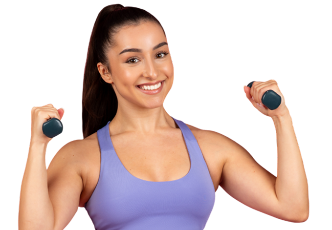 A professional trainer encouraging preventive healthcare education and fitness